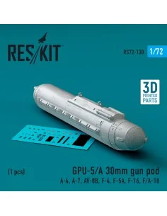 [NO_DESC] GPU-5/A 30mm gun pod (1 pcs) (A-4, A-7, AV-8B, F-4, F-5A,... 2