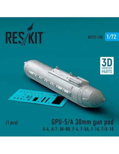 GPU-5/A 30mm gun pod (1 pcs) (A-4, A-7, AV-8B, F-4, F-5A, F-16, F/A...