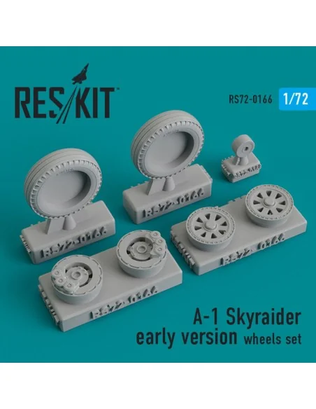 A-1 Skyraider (early version) wheels set, 1/72 - ResKit Models RS72...