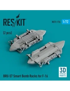 BRU-57 Smart Bomb Racks for F-16 (2 pcs) (3D Printed), 1/72 - ResKi...