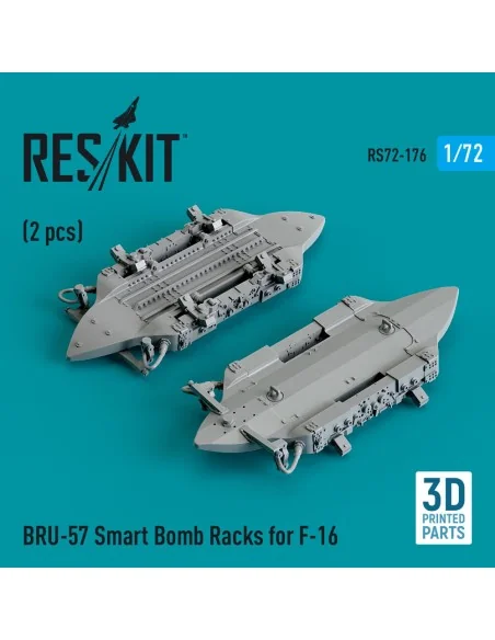 [NO_DESC] BRU-57 Smart Bomb Racks for F-16 (2 pcs) (3D Printed), 1/...