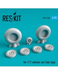 He-111 wheels set late type, 1/72 - ResKit Models RS72-0286