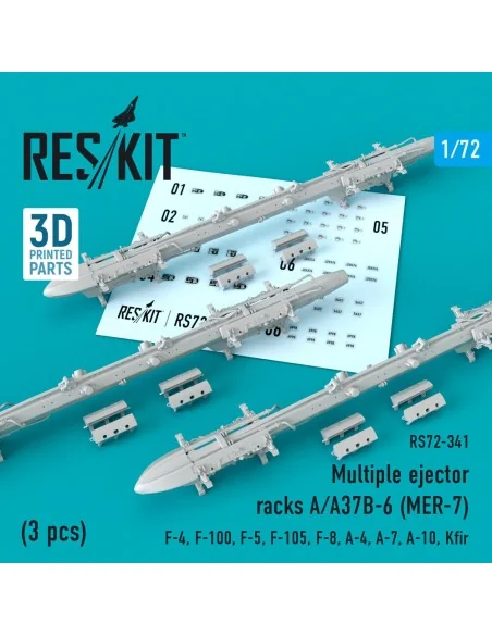 Multiple ejector racks A/A37B-6 (MER-7) (3 pcs) (F-4, F-100, F-5, F...