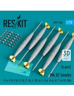 Mk.82 bombs (6 pcs) (F-4, F-5, F-8, F-15, F-16, F-18, A-1, A-4, A-6...