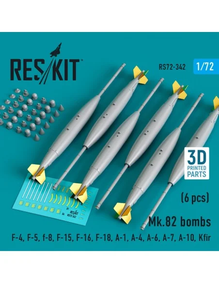 Mk.82 bombs (6 pcs) (F-4, F-5, F-8, F-15, F-16, F-18, A-1, A-4, A-6...