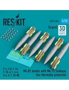 Mk.82 bombs with Mk.15 Snakeye fins thermally protected (6 pcs) (F-...