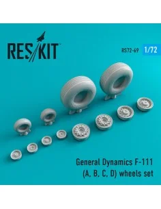 Tu-95 (Tu-142) wheels set (weighted), 1/72 - ResKit Models RS72-0369