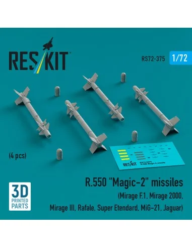 R.550 Magic-2 missiles (4 pcs) (Mirage F.1, Mirage 2000, Mirage III...