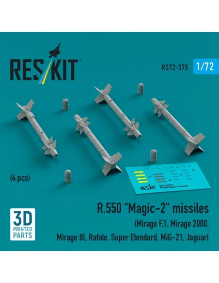 R.550 Magic-2 missiles (4 pcs) (Mirage F.1, Mirage 2000, Mirage III...