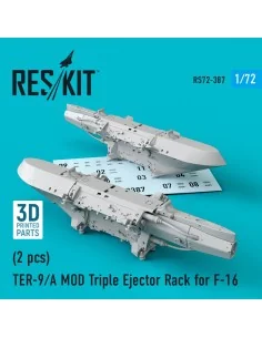 [NO_DESC] TER-9/A MOD Triple Ejector Rack for F-16 (2 pcs) (3D Prin...