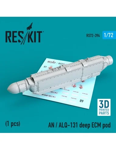 AN / ALQ-131 deep ECM pod (3D Printed) (A-7, A-10, F-4, F-16, F-111...
