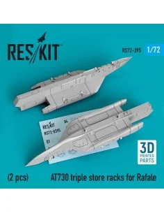 AT730 triple store racks for Rafale (2 pcs) (3D Printed), 1/72 - Re...