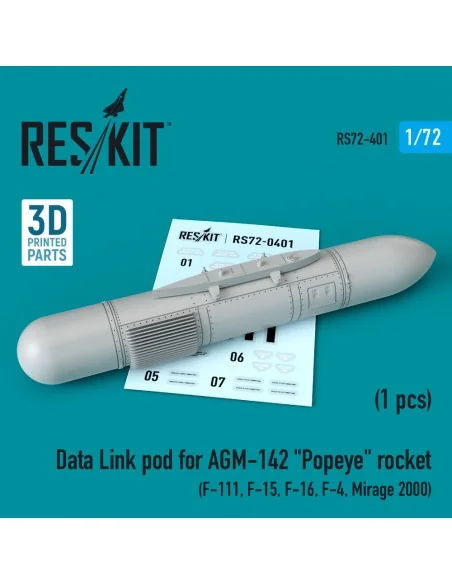 Data Link pod for AGM-142 Popeye rocket (F-15, F-16, F-4, Mirage 20...