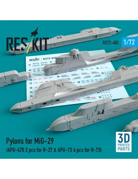 Pylons for MiG-29 (APU-470 2 pcs for R-27 & APU-73 4 pcs for R-73) ...