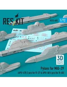 Pylons for MiG-29 (APU-470 2 pcs for R-27 & APU-60 4 pcs for R-60) ...