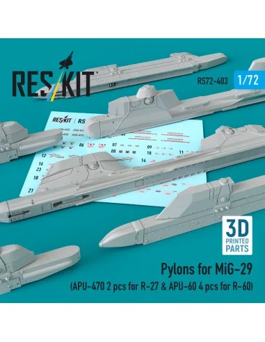 [NO_DESC] Pylons for MiG-29 (APU-470 2 pcs for R-27 & APU-60 4 pcs ...