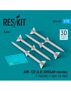 AIM-120 (A, B) AMRAAM missiles (4 pcs) (F-15A/C/D/E, F-16A/C, F/A-1...