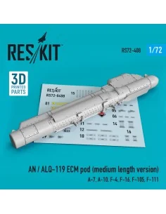 AN / ALQ-119 ECMpod (medium length version) (A-7, A-10, F-4, F-16, ...