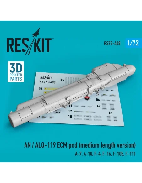 AN / ALQ-119 ECMpod (medium length version) (A-7, A-10, F-4, F-16, ...