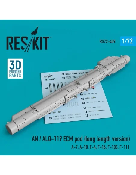 AN / ALQ-119 ECM pod (long length version) (A-7, A-10, F-4, F-16, F...