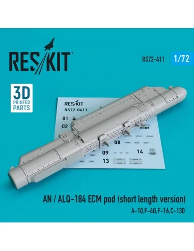 AN / ALQ-184 ECM pod (short length version) (A-10, F-4G, F-16, C-13...