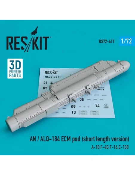 AN / ALQ-184 ECM pod (short length version) (A-10, F-4G, F-16, C-13...