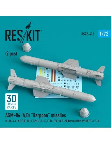 AGM-84 (A, D) Harpoon missiles (2 pcs) (P-8A, A-6, A-7E, B-1B, B-52...