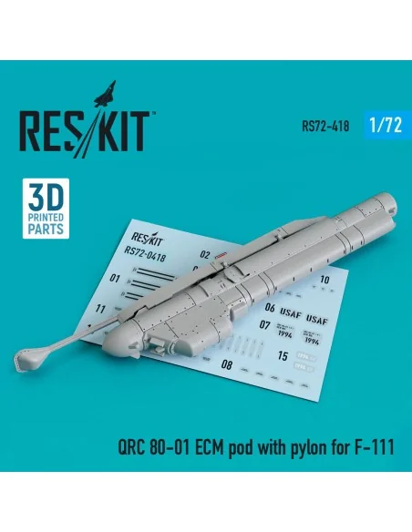[NO_DESC] QRC 80-01 ECM pod with pylon for F-111 (3D Printed), 1/72...
