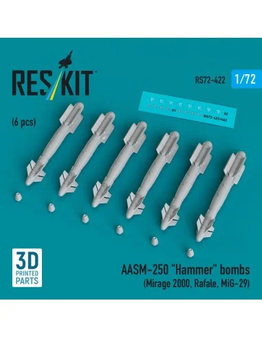 [NO_DESC] AASM-250 Hammer (6 pcs) (Mirage 2000, Rafale, MiG-29) (3D...