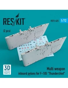 Multi weapon inboard pylons for F-105 Thunderchief (2 pcs) (3D Prin...