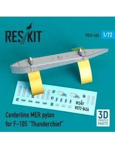 Centerline MER pylon for F-105 Thunderchief (3D Printed), 1/72 - Re...