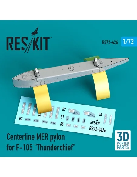 Centerline MER pylon for F-105 Thunderchief (3D Printed), 1/72 - Re...
