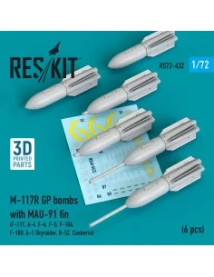 M-117R GP bombs with MAU-91 fin (6 pcs) (F-105, F-111, A-4, F-4, F-...