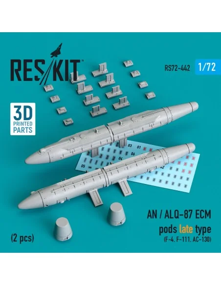 AN / ALQ-87 ECM pods late type (2 pcs) (F-4, F-111, AC-130) (3D Pri...