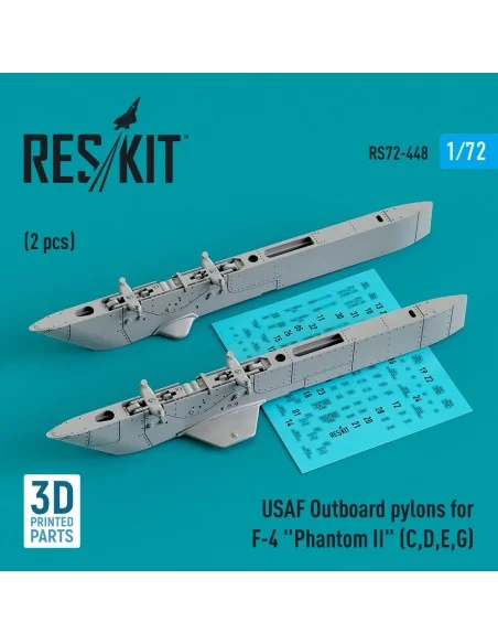 USAF Outboard pylons for F-4 Phantom II (C, D, E, G) (2 pcs) (3D Pr...