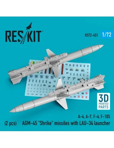 AGM-45 Shrike missiles with LAU-34 launcher (2 pcs) (A-4, A-7, F-4,...