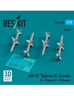 AIM-7E Sparrow III missiles (4 pcs) (F-4 Phantom II, F-3H Demon) (3...