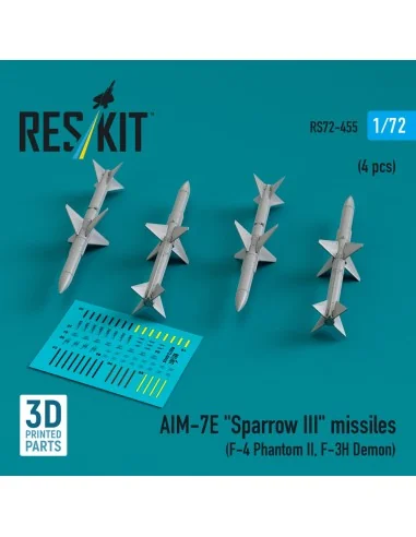 [NO_DESC] AIM-7E Sparrow III missiles (4 pcs) (F-4 Phantom II, F-3H...