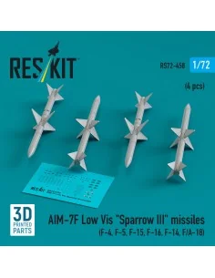 AIM-7F Low Vis Sparrow III missiles (4 pcs) (F-4, F-5, F-15, F-16, ...