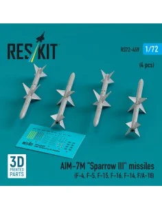AIM-7M Sparrow III missiles (4 pcs) (F-4, F-5, F-15, F-16, F-14, F/...