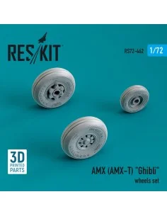 AMX (AMX-T) Ghibli wheels set (3D Printed), 1/72 - ResKit Models RS...