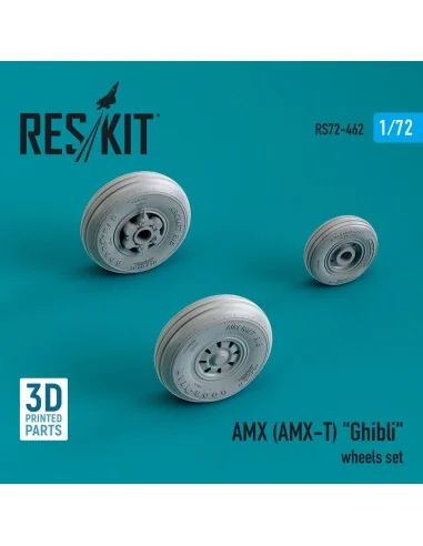 AMX (AMX-T) Ghibli wheels set (3D Printed), 1/72 - ResKit Models RS...
