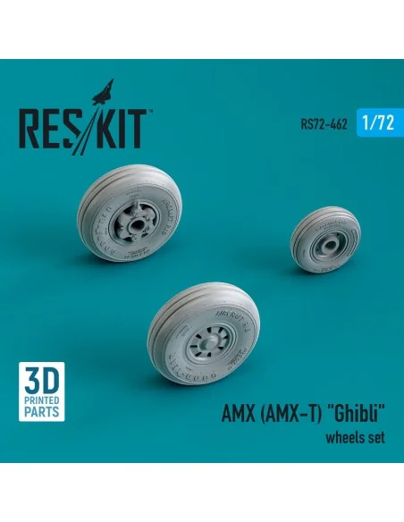 [NO_DESC] AMX (AMX-T) Ghibli wheels set (3D Printed), 1/72 - ResKit...