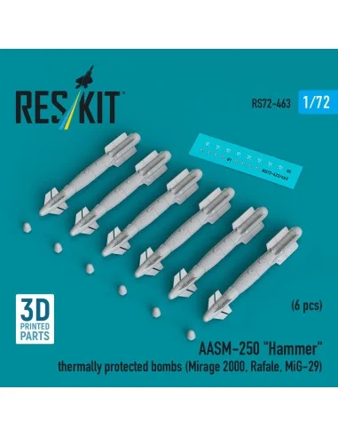 AASM-250 Hammer thermally protected bombs (6 pcs) (Mirage 2000, Raf...