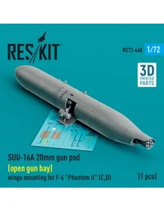 SUU-16A 20mm gun pod (open gun bay) wings mounting for F-4 Phantom ... 2