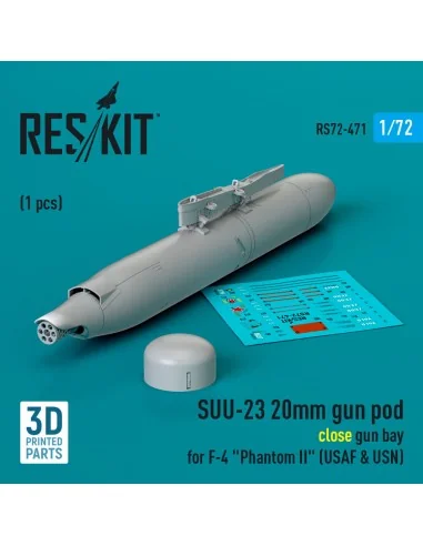 SUU-23 20mm gun pod (close gun bay) for F-4 Phantom II (USAF) (1 pc...