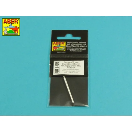 German 75mm Pak 39 L/48 barrel for Jagdpanzer 38(t) HETZER, 1/48 - ...