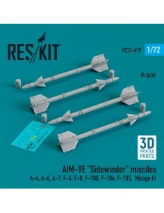 AIM-9E Sidewinder missiles (4 pcs) (A-4, A-6, A-7, F-4, F-8, F-100,...