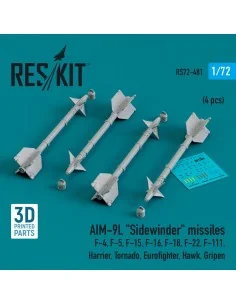 AIM-9L Sidewinder missiles (4 pcs) (F-4, F-5, F-15, F-16, F-18, F-2...