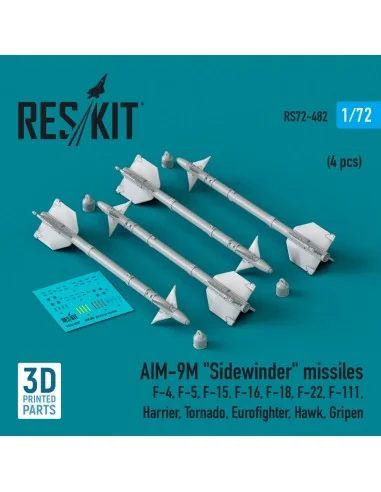 AIM-9M Sidewinder missiles (4 pcs) (F-4, F-5, F-15, F-16, F-18, F-2...